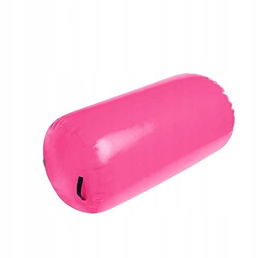 MINETOM DMUCHANA ROLKA PIŁKA DO JOGI NA SIŁOWNIĘ RÓŻ 120x90 CM