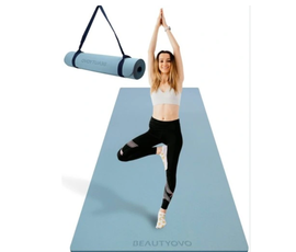 MATA GIMNASTYCZNA DO ĆWICZEŃ JOGI PILATESU FITNESS BEAUTYOVO 183x61 CM