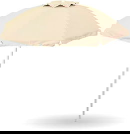 PARASOL PLAŻOWY GARDENIA 200CM ECRU ANTY UV SŁUPEK 32MM WŁÓKNO SZKLANE