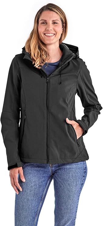 KURTKA DAMSKA SOFTSHELL KILLTEC Z POLAREM WODOODPORNA CZARNA r. 48