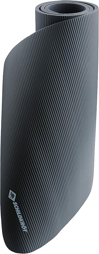 MATA DO ĆWICZEŃ FITNESS PILATES SCHILDKROT SZARA ANTYPOŚLIZGOWA 180x60CM