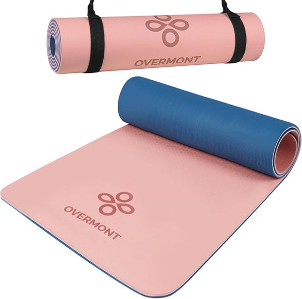 MATA DO ĆWICZEŃ FITNESSU JOGI PILATESU SIŁOWNI OVERMONT 183x61 CM