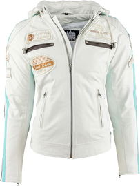 KURTKA MOTOCYKLOWA URBAN LEATHER SKÓRZANA DAMSKA Z OCHRANIACZAMI r. L