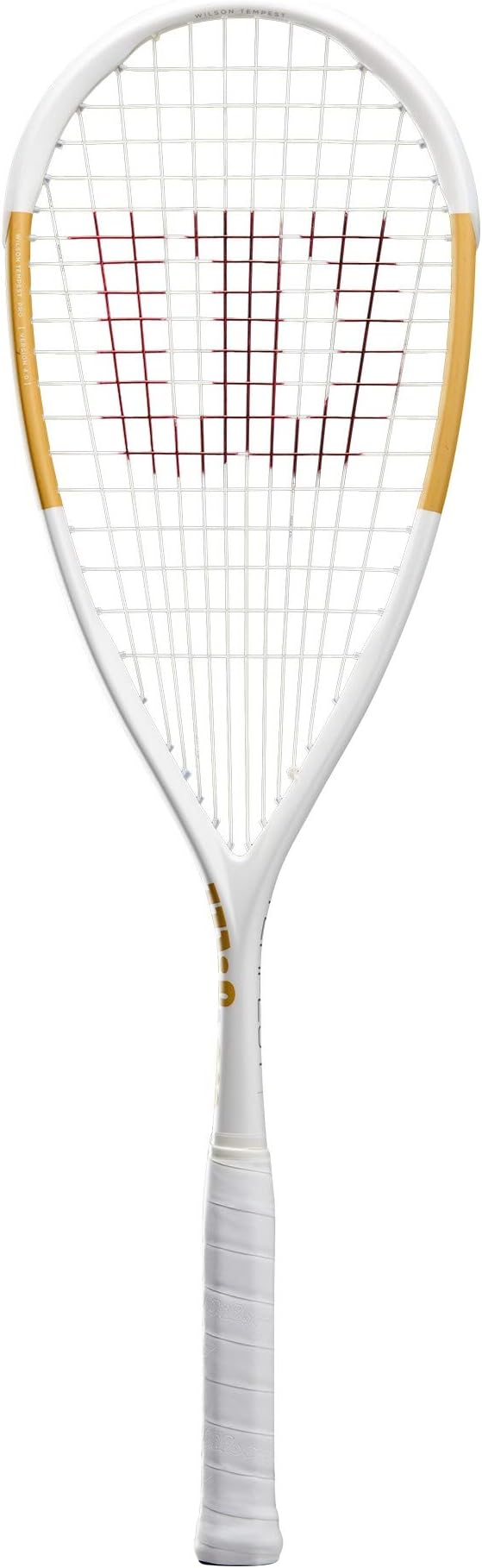 RAKIETA DO SQUASHA WILSON TEMPEST PRO 136G GRAFIT BIAŁO-ZŁOTA ETUI