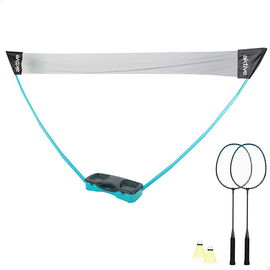 SIATKA DO BADMINTONA AKTIVE PRZENOŚNA 295x160CM ZESTAW RAKIETY WALIZKA