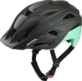 KASK ROWEROWY ALPINA STAN MIPS UNISEX BLACK-TURQOUISE MATT 51-55 CM