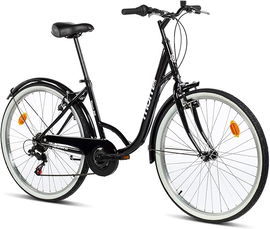 ROWER MIEJSKI 26 CALI 6 PRZERZUTEK MOMA BIKES DZWONEK HAMULCE V- BRAKE