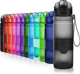 BUTELKA BIDON NA WODĘ NAPOJE SPORTOWY UNIWERSALNY CZARNY 400ML