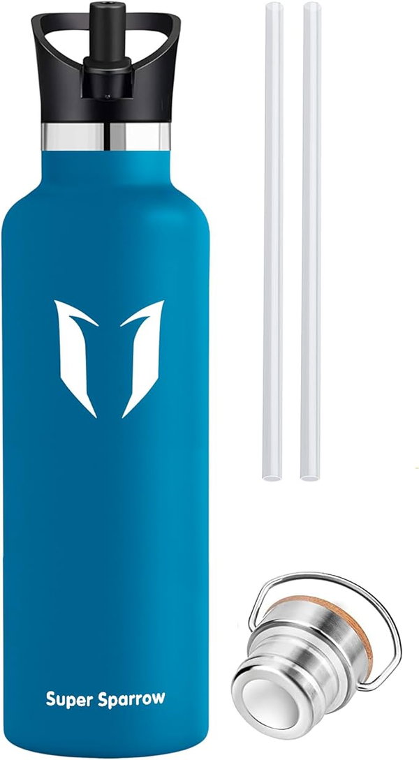BUTELKA NA WODĘ NAPOJE ZE STALI NIERDZEWNEJ 500 ML SUPER SPARROW