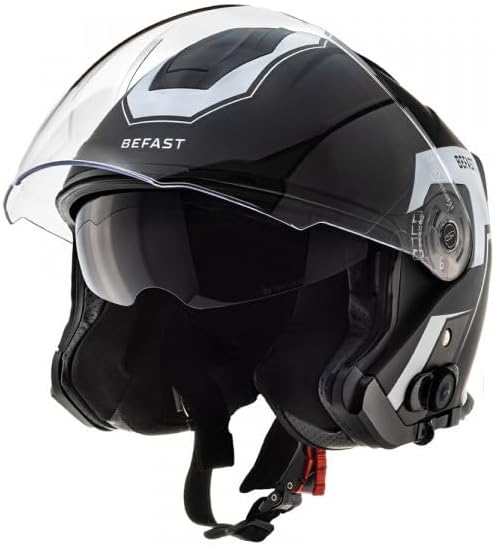 KASK MOTOCYKLOWY BEFAST JET CONNECT INTERKOM ROZ. M 57-58 CM