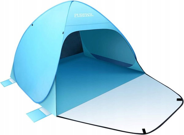 NAMIOT PLAŻOWY OCHRONA PRZED PROMIENIOWANIEM UV PUREBOX DUŻY 2-4 OSOBY