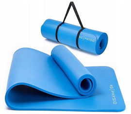 MATA DO JOGI KG PHYSIO NBR 183x60x1CM ANTYPOŚLIZGOWA + PASEK DO ĆWICZEŃ