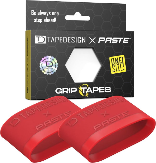 TAPEDESIGN SILIKONOWE OPASKI NA OCHRANIACZE SKARPETKI CZERWONE