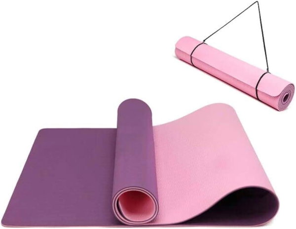 MATA GIMNASTYCZNA DO JOGI FITNESS PILATES ANTYPOŚLIZGOWA 183x61 CM
