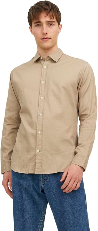 KOSZULA MĘSKA DŁUGI RĘKAW JACK JONES JJESHERIDAN TWILL SHIRT L/S NOOS r. S