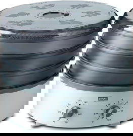 SUSZARKA Z TIMEREM I 3 METALOWYMI KRATKAMI DO OWOCÓW I WARZYW STOCKLI