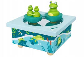 TROUSSELIER DREWNIANA POZYTYWKA MAGNETYCZNA TAŃCZĄCE ŻABKI