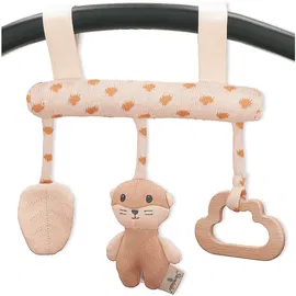 PLUSZOWA ZABAWKA ZAWIESZKA DO WÓZKA FOTELIKA PAŁĄK Z ZABAWKAMI KRÓLIK