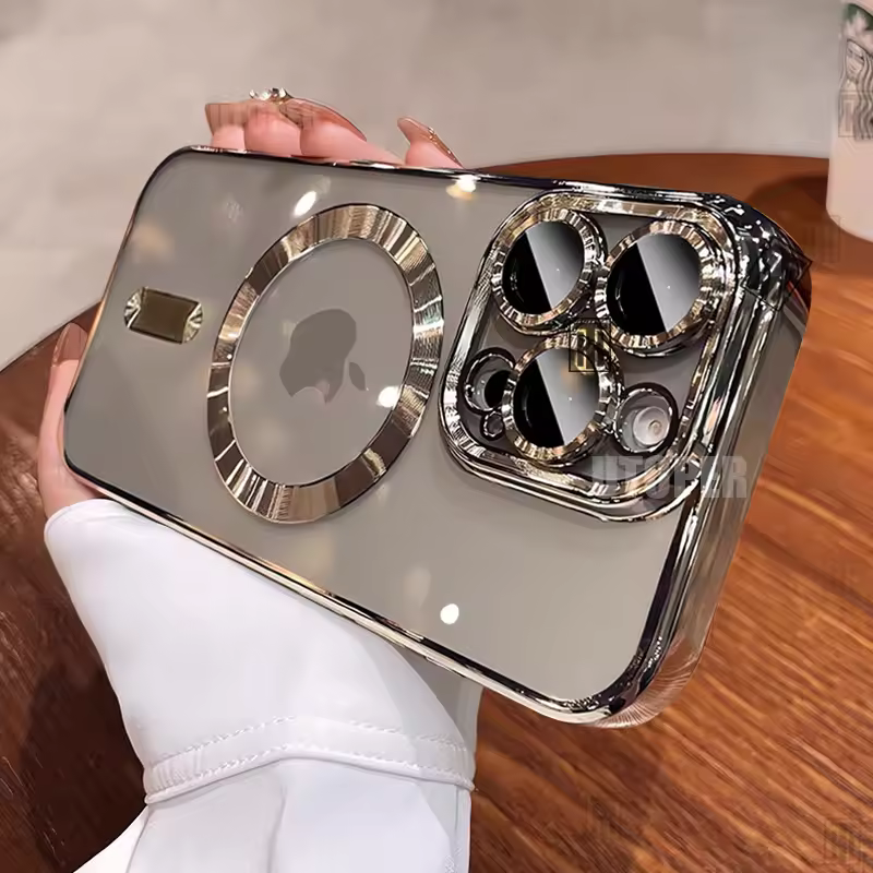 Etui Iphone 14 Pro / Case / Plecki / Obudowa / Przeźroczysto - Srebrne