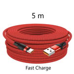 Kabel USB-C  ( 5 metrowy ) Fast Charge Szybkie ładow Samsung Huawei Xiaomi Oppo