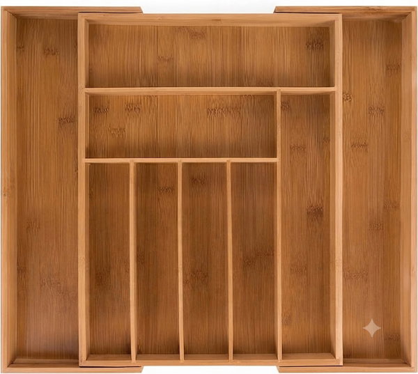 Bambusowy Organizer Wkład na Sztućce do Szuflady Blumtal 29-45,5 cm