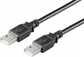 Kabel USB 2.0 Typ A-A Męski-Męski Ewent 1,8m Czarny
