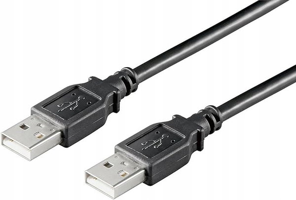 Kabel USB 2.0 Typ A-A Męski-Męski Ewent 1,8m Czarny