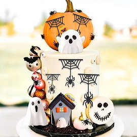 Dekoracje na tort JeVenis Mały Monster Happy birthday