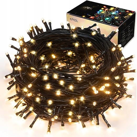 Lampki Choinkowe Epesl 35m 320 LED Ciepła Biel IP44 Zewnętrzne