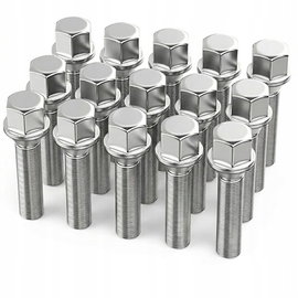 15x Przedłużone śruby do kół M12x1,5 40mm - Stożkowe