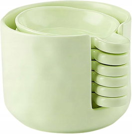 Ceramiczne Miseczki na Sosy Dipy Zestaw 6szt + Pojemnik