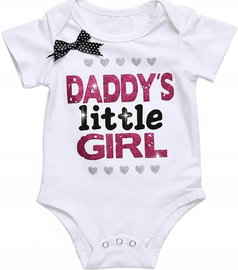 Body niemowlęce krótki rękaw bawełna białe 12-18m
