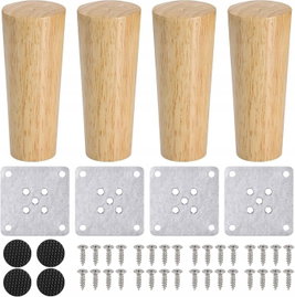 Drewniane Nogi Meblowe 12cm Zocipro Stożkowe do Sofy 4szt