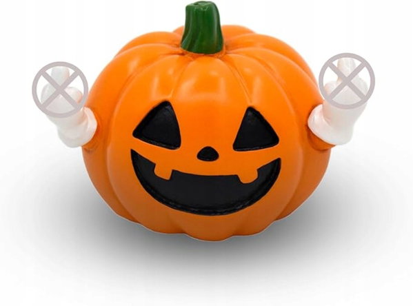 Figurka dynia Halloween zabawna ozdoba żywica 6cm PREZENT