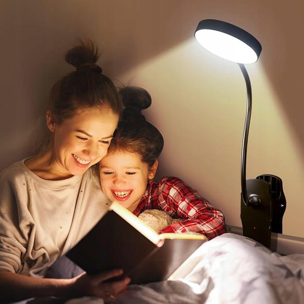 Lampka do Czytania LED na Klips Akumulator 1800mAh 5W