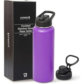 Butelka Termiczna Hydrate 1,2L Stal Nierdzewna Fioletowa