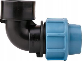 Kolano 90° 25 mm 1" GW do rur PE