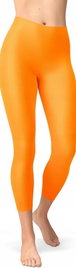 Legginsy damskie S-L pomarańczowe