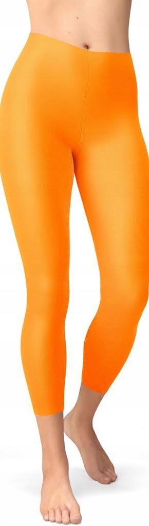Legginsy damskie S-L pomarańczowe
