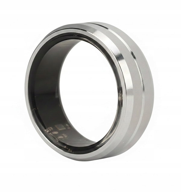 Inteligentny pierścień Smart Ring stal IP68 rozmiar 8
