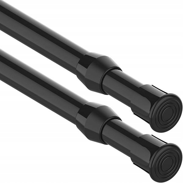 Teleskopowe Drążki Rozporowe 2szt GDEVKHN 18-27cm 13mm Czarne