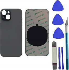 Tylna obudowa do iPhone'a 15 z małymi elementami - czarna
