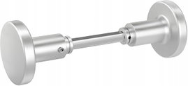 Metalowa gałka do drzwi obrotowa srebrna 8mm uniwersalna
