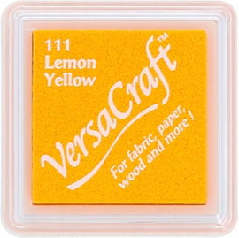 Tusz Tsukineko VersaCraft Lemon Yellow Żółty do Tkanin Drewna