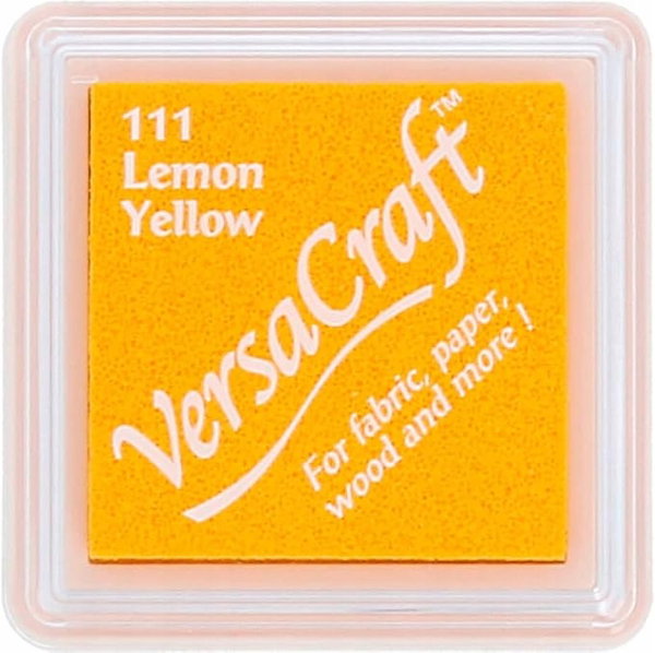 Tusz Tsukineko VersaCraft Lemon Yellow Żółty do Tkanin Drewna