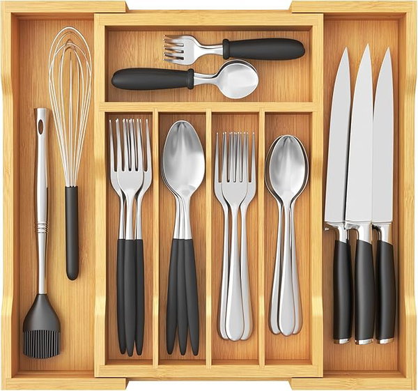 Bambusowy Organizer Do Szuflady Regulowany Lifewit 24-40 Cm