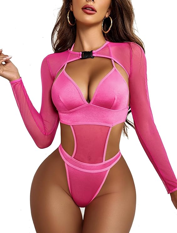 Przezroczyste Body Damskie Z Topem Avidlove Rozmiar M