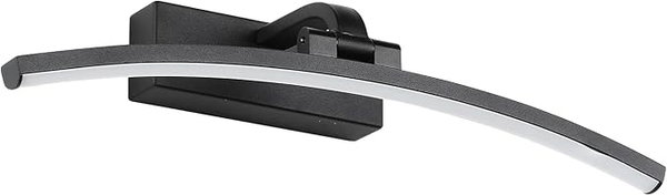 Lampa Nad Lustro Łazienkowe LED 8W 640lm 40cm Czarna IP44