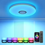 Lampa sufitowa LED z głośnikiem Bluetooth, 36 W, ściemniana SMART R8.4