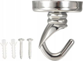 4x aluminiowy hak sufitowy wieszak montaż na kołki R10.1